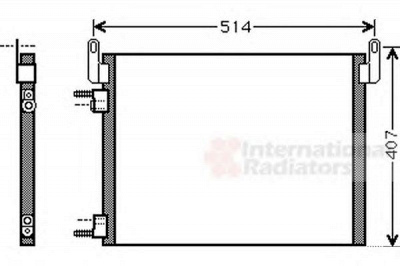 VAN WEZEL 37005452 -  Конденсатор, кондиционер